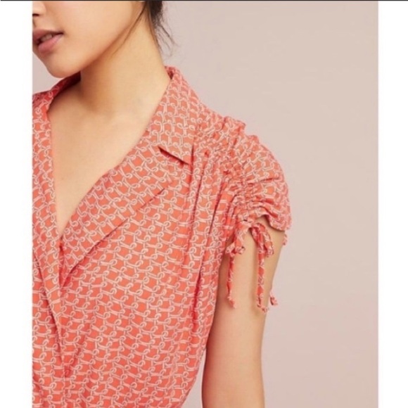 ⭐️ ANTHROPOLOGIE Maeve Carlotta Ruched Dress - Picture 3 of 8